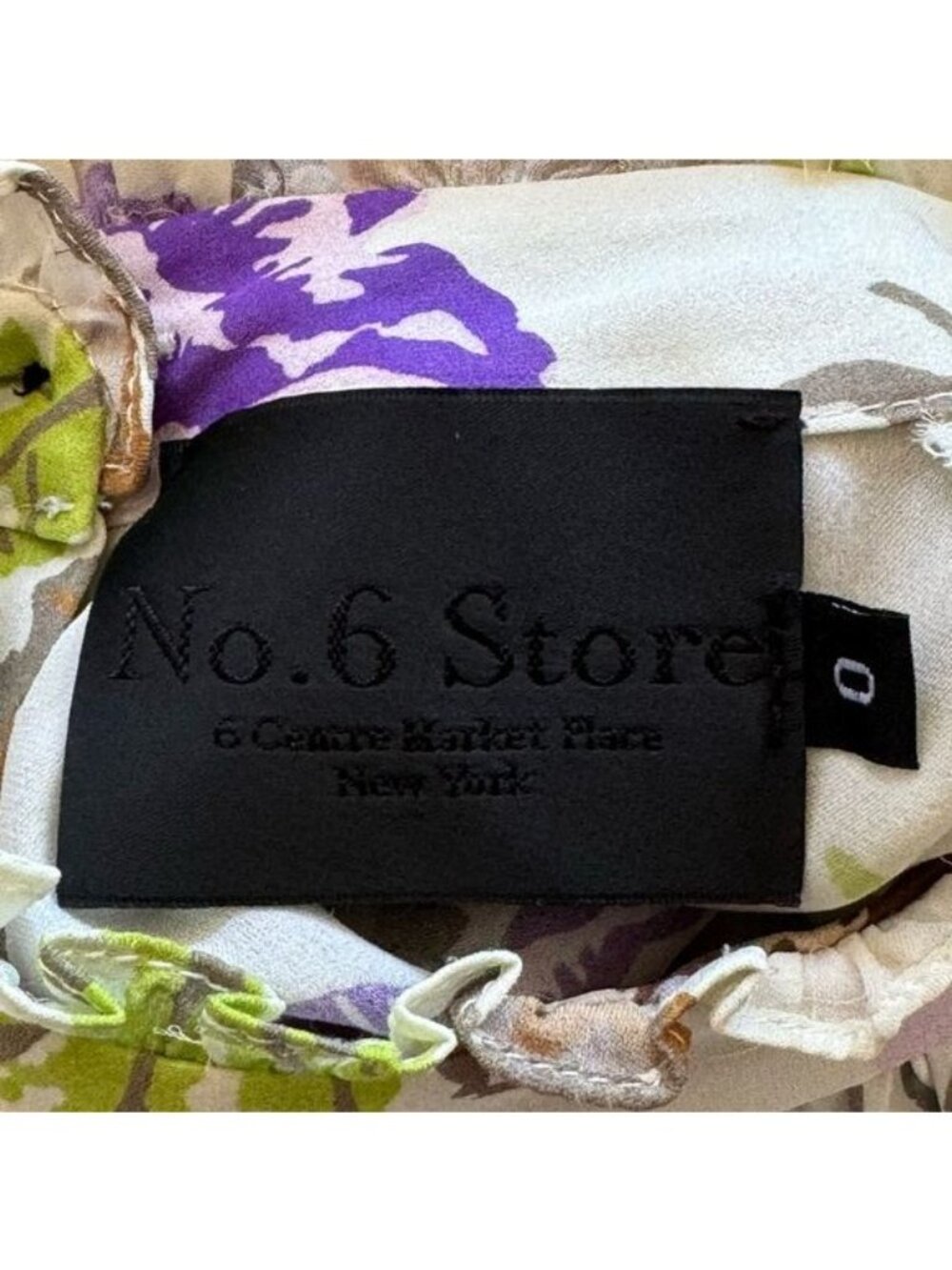 NO.6 THOMAS TOP 100% SILK GEORGETTE LONG SLEEVE PISTACHIO 0 - Picture 7 of 9